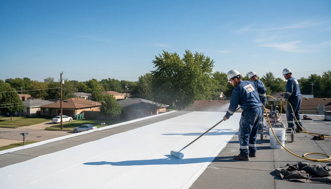 Commercial roof coating in Millfield, OH near me